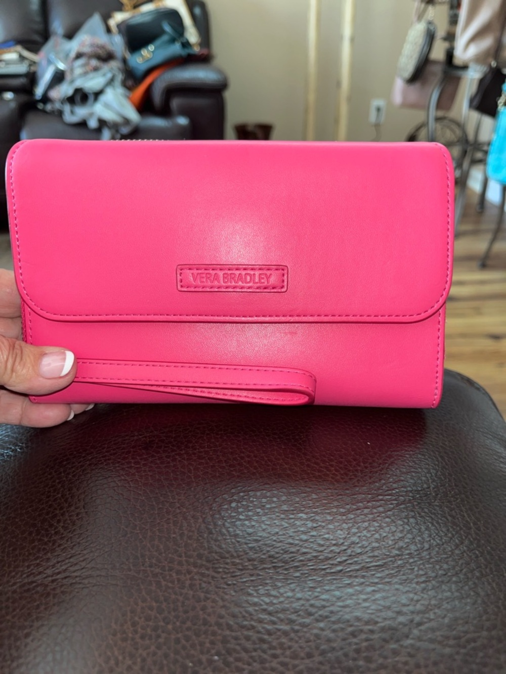 Vera Bradley Pink Full-Size Wristlet Wallet